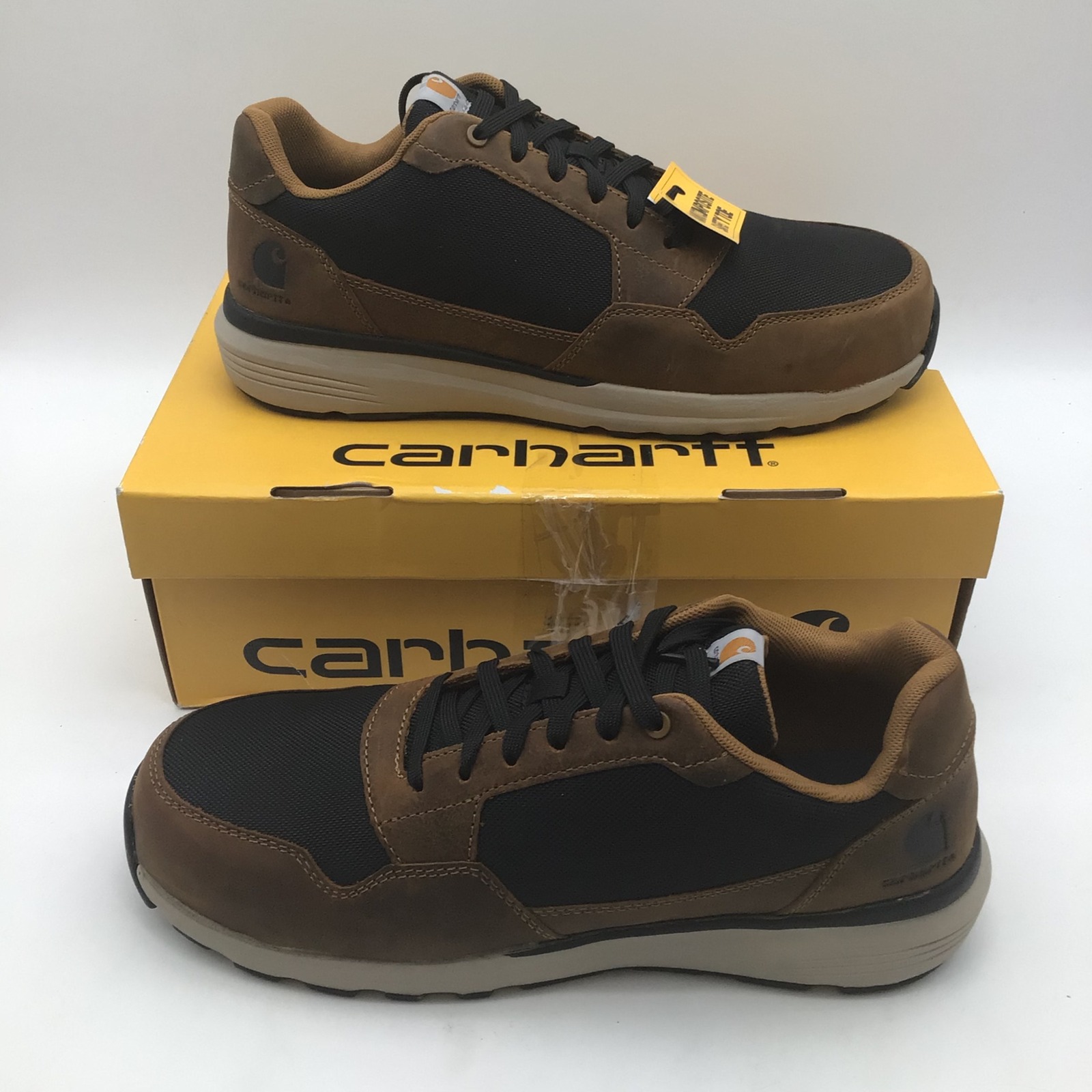 Carhartt Greenfield Sd Nano Toe Work Sneaker Mens Size 11.5 Brown Black New